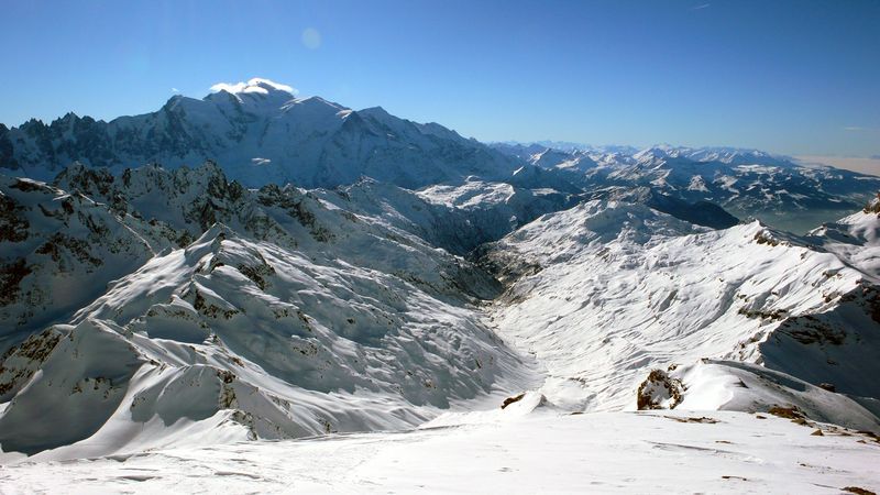 Le buet  vu du massif